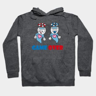 Dead Cuphead and Mugman Hoodie